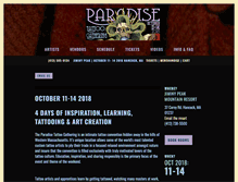 Tablet Screenshot of paradisetattoogathering.com